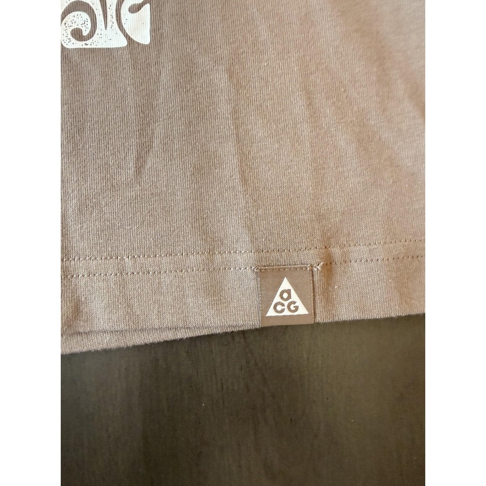 Nike ACG Shirt Womens Small Brown Dri-FIT Loose Fit Butterfly Tee HF9522-233 - Picture 10 of 16